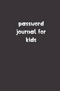 Password Journal For Kids