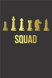 Notebook for Chess Lovers and Players SQUAD