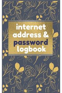 Internet Address & Password Logbook