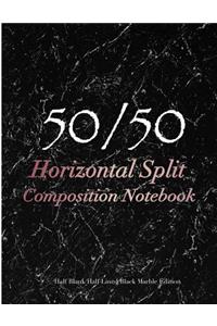 50/50 Horizontal Split Composition Notebook