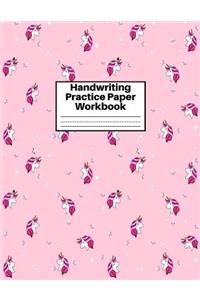 Handwriting Practice Paper Workbook