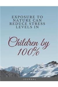 EXPOSURE TO NATURE CAN REDUCE STRESS LEVELS IN Children by 100%