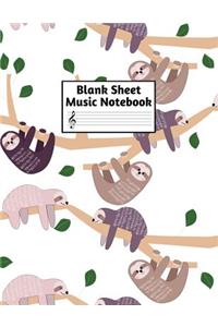 Blank Sheet Music Notebook