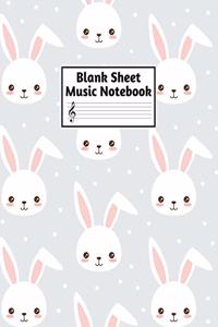 Blank Sheet Music Notebook
