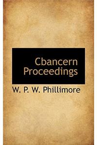Cbancern Proceedings
