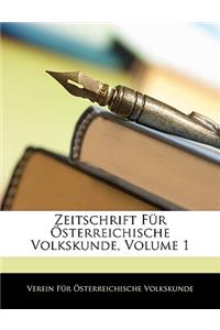 Zeitschrift Fur Osterreichische Volkskunde