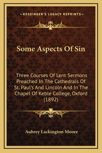 Some Aspects of Sin