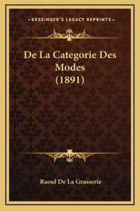 de La Categorie Des Modes (1891)