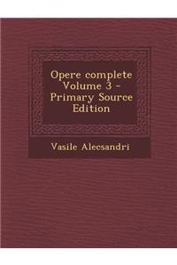 Opere Complete Volume 3