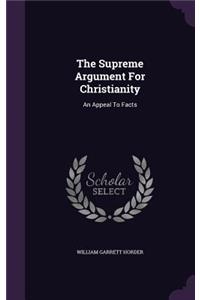Supreme Argument For Christianity