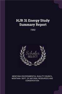 Hjr 31 Energy Study Summary Report
