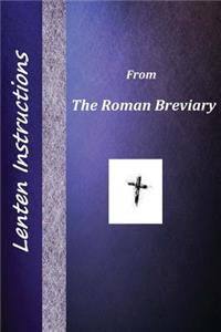Lenten Instructions from the Roman Breviary