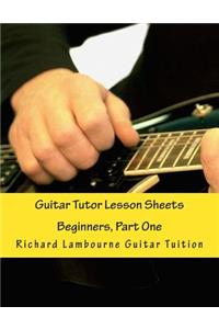 Guitar Tutor Lesson Sheets