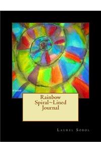 Rainbow Spiral Lined Journal