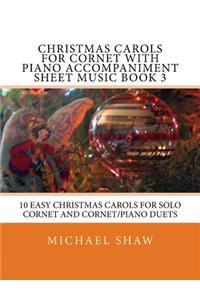Christmas Carols For Cornet With Piano Accompaniment Sheet Music Book 3