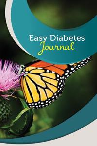 Easy Diabetes Journal: 50 Pages, 5.5 X 8.5 Monarch Butterfly