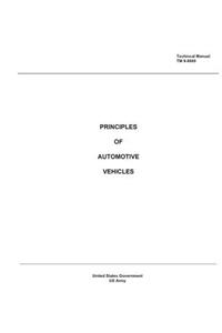 Technical Manual TM 9-8000 Principles of Automotive Vehicles