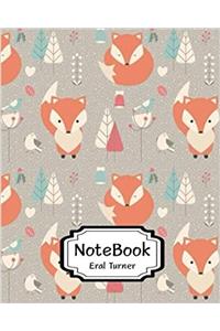 Notebook Fox Pattern