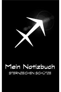 Mein Notizbuch - Sternzeichen Schütze