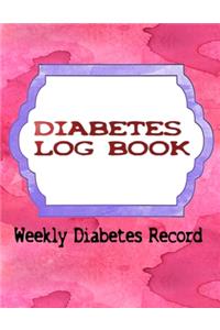 Blood Sugar Diabetes Log Book