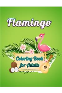 Flamingo Coloring Book for Adults