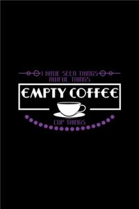 Funny Coffee Saying I Have Seen Empty Coffee Cup