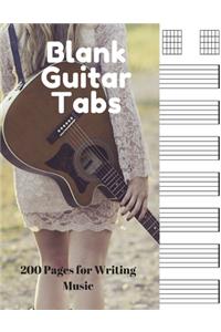 Blank Guitar Tabs