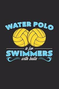 Water polo swimmers: 6x9 Water Polo - blank with numbers paper - notebook - notes