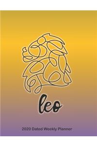 Leo 2020 Dated Weekly Planner