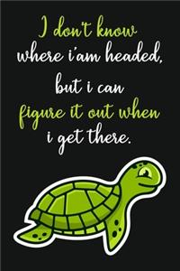 I don't know where I'm headed...