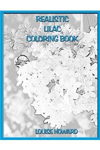 Realistic Lilac Coloring Book