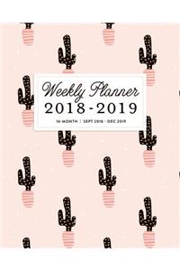 Weekly Planner 2018 - 2019, 16 Month