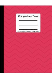 Composition Book 200 Sheet/400 Pages 8.5 X 11 In.