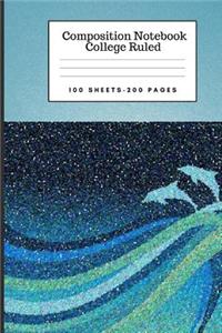 Composition Notebook College Ruled - 100 Sheets, 200 Pages