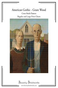 American Gothic Cross Stitch Pattern - Grant Wood