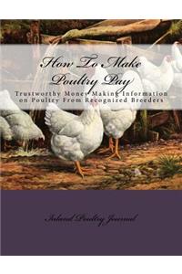 How To Make Poultry Pay