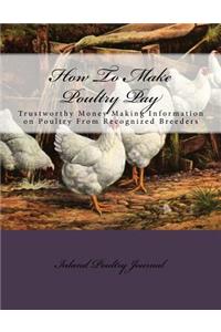 How To Make Poultry Pay