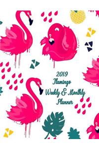 2019 Flamingo Weekly & Monthly Planner
