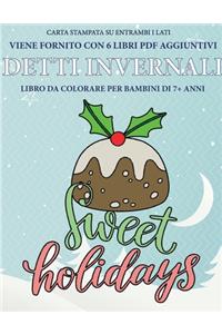 Libro da colorare per bambini di 7+ anni (Detti invernali)