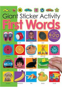 Giant Sticker Activity First Words