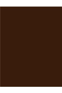 Chocolate Brown 101 - Blank with Fleur de Lis Corners Notebook