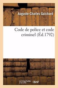 Code de Police Et Code Criminel