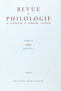 Revue de Philologie 1977/T51,2