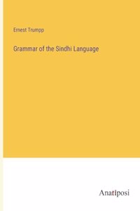 Grammar of the Sindhi Language