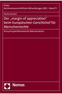 Der 'Margin of Appreciation' Beim Europaischen Gerichtshof Fur Menschenrechte