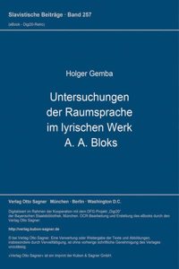 Untersuchungen der Raumsprache im lyrischen Werk A. A. Bloks