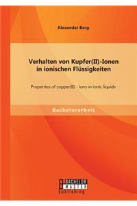 Verhalten von Kupfer(II)-Ionen in ionischen Flüssigkeiten