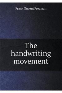 The handwriting movement