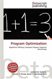 Program Optimization