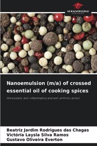 Nanoemulsion (m/a) of crossed essential oil of cooking spices